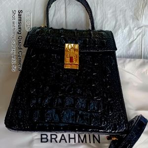 Brahmin RARE "MIDGE" Black Melbourne Bag
